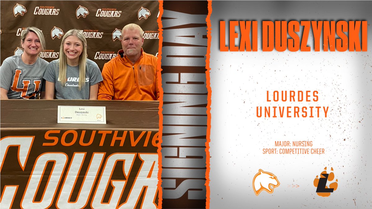 southviewcougar's tweet photo. Congratulations, Lexi‼️
#CougsUp https://t.co/0NOIkcrDjg