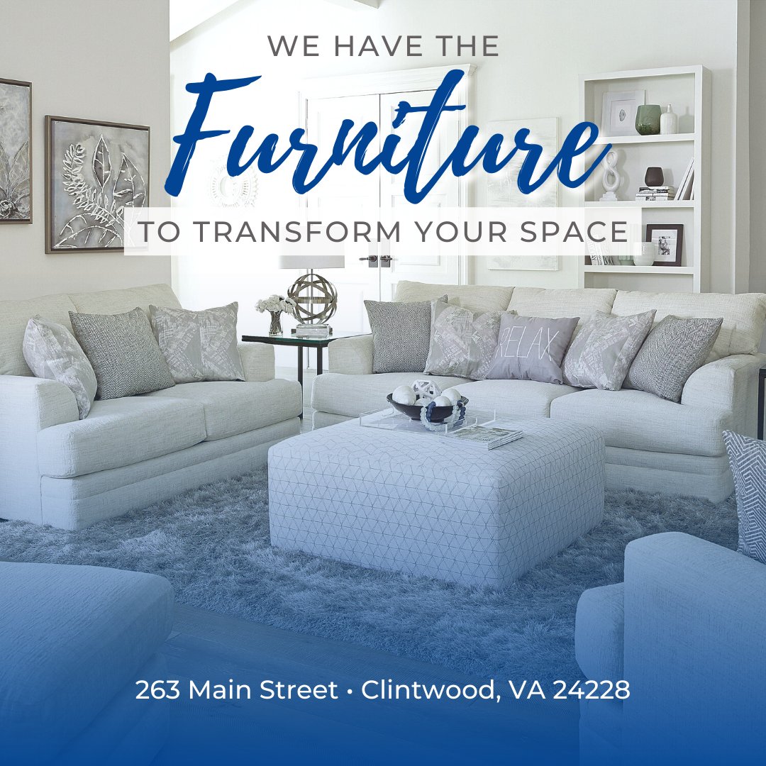 ModernHardware_'s tweet photo. We have the #furniture to transform your space!

263 Main Street
Clintwood, VA 24228
(276) 926-6501

#SupportLocal #LivingRoom #Sofa #SWVA https://t.co/17lxIOS5dH