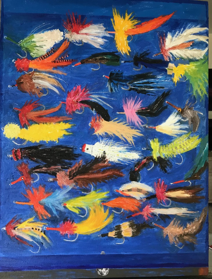 ToddStoneStudio's tweet photo. Don's Flies 2020 Oil on canvas
It is my dear father Donald Stone's birhday today.
Nothing he loved more than flyfishing for big tarpon.. #dailyart #painting
#toddstonestudio #nyartist #oilpainting #artoftheday #artist #contemporaryart #stilllife #fineart #finearts #art https://t.co/hST2Ulbur3