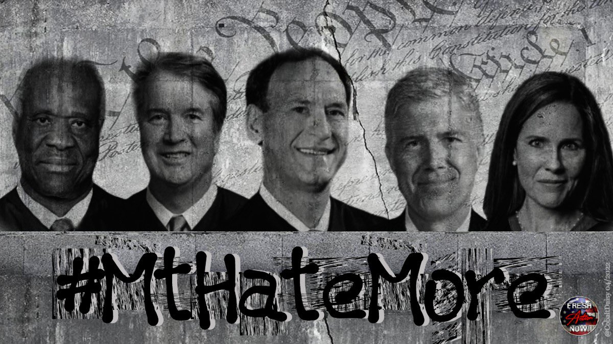 yoruguaenusa's tweet photo. The leaker is not damaging the integrity of the Supreme Court
This 5 fuckers and the entire Republican party are
Vote like your life depends on it because it does
#IllegalScotus #RoeVsWade
#WomensRights #DemVoice1
#FreshResists #ResistanceUnited https://t.co/tMV3BeWJQl
