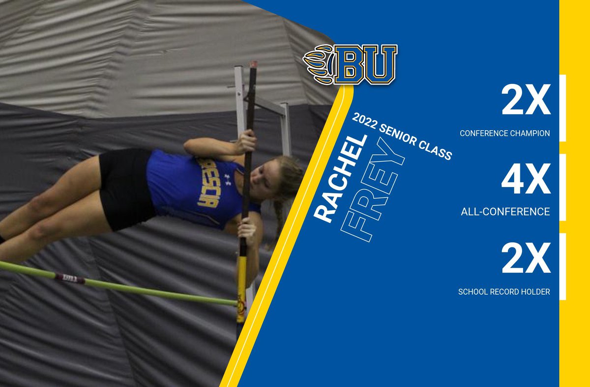 Our next senior highlight is Rachel Frey! 

Rachel has been part of the track &amp; field team for 3 years. 

Congrats on graduating and good luck in the future, Rachel!