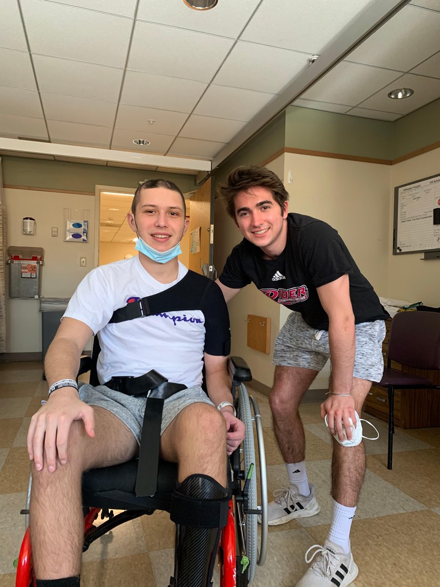 Rider University Swim & Dive team (@rusdt) on Twitter photo Sean Binning '25 visits Kayden Browne (Caravel Academy '22) at Wilmington Hospital to share inspiration. Kayden's recovering from multiple brain surgeries after a ruptured AVM, and Sean has lived through it! Best for a speedy recovery, Kayden!@RIDERATHLETICS <a href="/CaravelAcademy/">Caravel Academy</a> Sean Binning '25 visits Kayden Browne (Caravel Academy '22) at Wilmington Hospital to share inspiration. Kayden's recovering from multiple brain surgeries after a ruptured AVM, and Sean has lived through it! Best for a speedy recovery, Kayden!@RIDERATHLETICS <a href="/CaravelAcademy/">Caravel Academy</a>