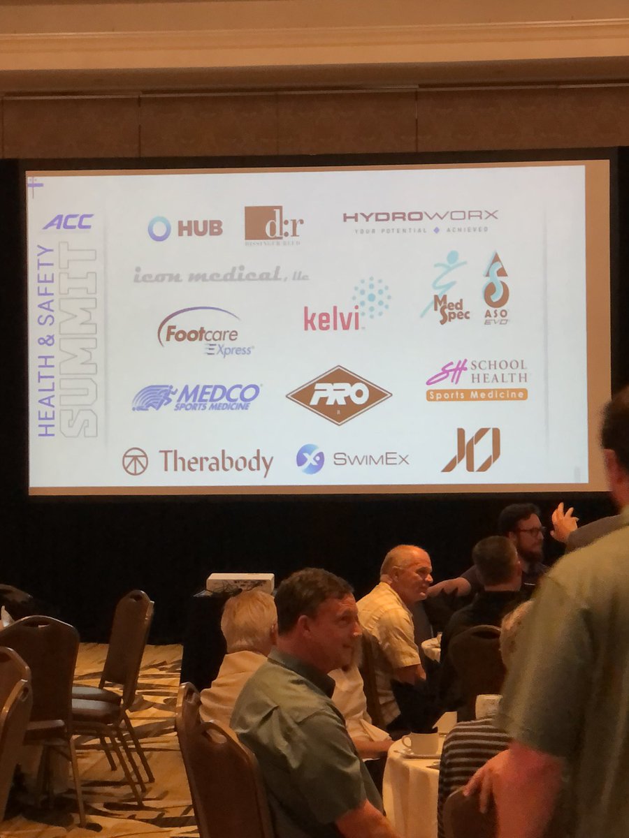 KirkSundstrom's tweet photo. Big shout out to the @theACC for putting on great ACC Health and Safety Summit! Had the opportunity to hang out with some awesome ATCs and the weather was perfect for a nice golf outing ⛳️ #schoolhealth #sportsmedicine #ACC https://t.co/dmP916wQGU