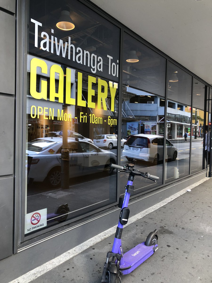 Installation day on Dixon St, Wellington - Kia Maharatia. Opening Thurs 5 May - 5.30pm