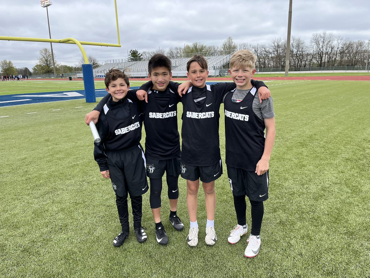 sabercattrack's tweet photo. What a great City Meet our Sabercats had today!! We are so proud of all our athletes!! Lots of PR’s, placements and teamwork!! Cannot wait to celebrate them and all they did this season! 🎉🖤🎉 #sabercatstrong @_STMS233 @pebubba @kchilgenkamp @eric_falls https://t.co/UAa6TNomQ7