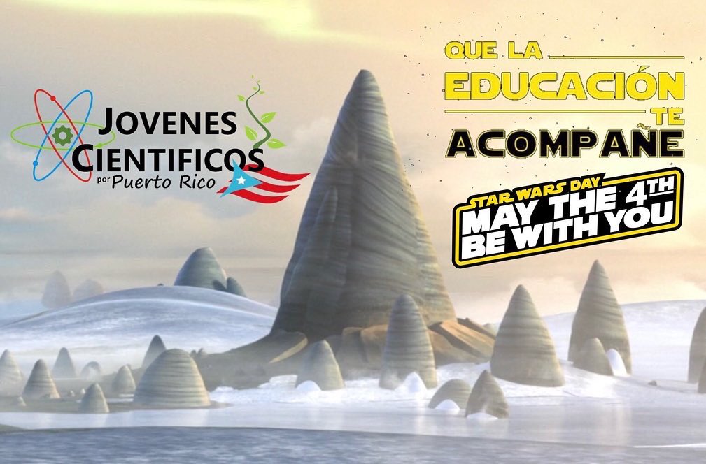 JCientificosPR's tweet photo. Nuestro homenaje a Star Wars.
Y les deseamos a todos…
QUE LA FUERZA LOS ACOMPAÑE SIEMPRE 💫 https://t.co/oMUKKWGn45
