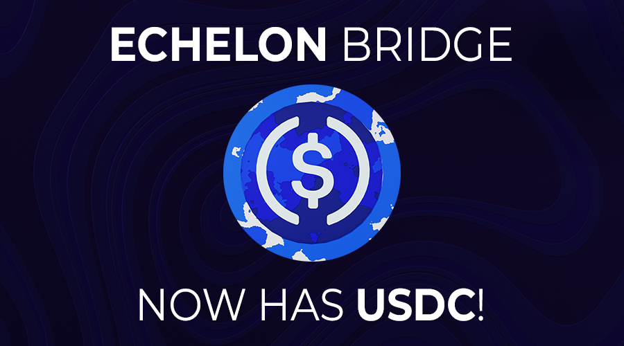 EchelonFDN's tweet photo. We now have $bUSDC (Bridged US Dollar Coin) bridgeable to and from Binance/Echelon.

This enables a #stablecoin on our new network before having to work through partnerships.

🌉 Bridge $USDC 🌉
https://t.co/z05ldy3CfO

$BNB $BSC @circlepay @cz_binance @binance @coinbase https://t.co/mDsPaCwRTX