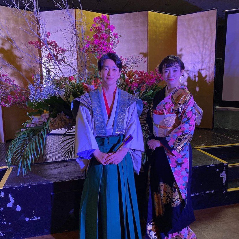 rikachancafe's tweet photo. モデルの花魁衣装を作成の合間に作った→自作の「織田信長風コスプレ」
都・村上裕子きもの教室の、村上心乙先生に「よく出来てますね！」とお褒めいただきました😆 https://t.co/IZy9zz5VM8