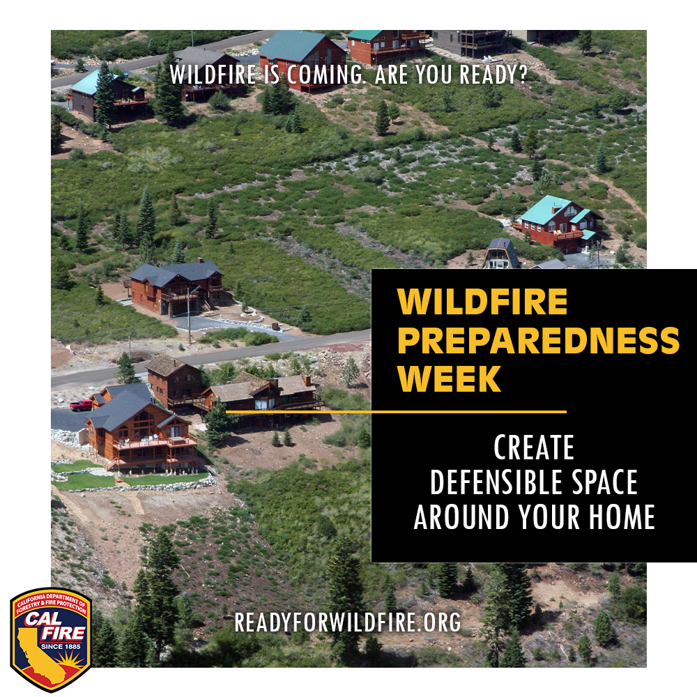 Creating #DefensibleSpace not only helps protect your home from devastating wildfires but can also help stop the spread of fire to properties near yours. Together, we can make our communities more #WildfireReady! Learn more readyforwildfire.org/.../defensible… #WildfirePreparednessWeek