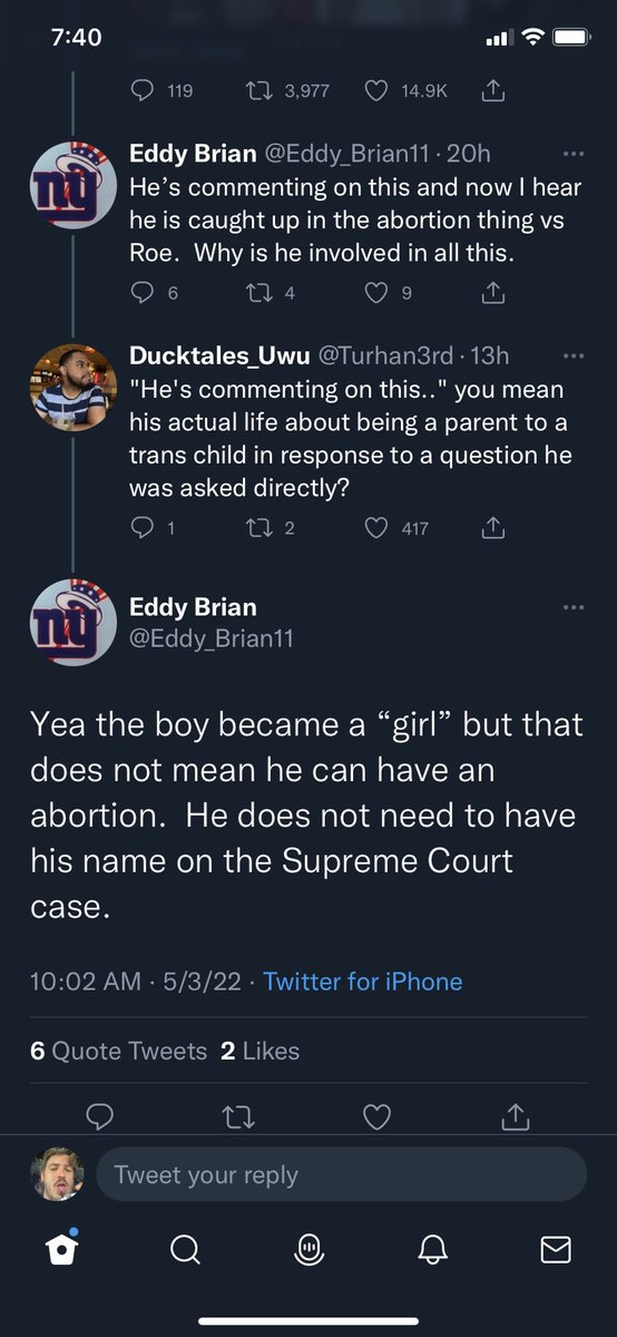 ihatethiskid's tweet photo. This guy who definitely thinks Dwayne Wade is the Wade in ‘Roe vs Wade’ https://t.co/ZAUD5dClBC