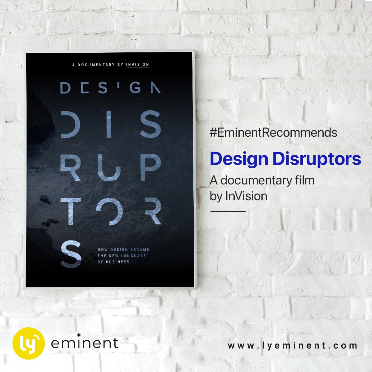 ly_eminent's tweet image. Experience has become the crux of design. And if you call yourself a designer, this is a documentary by InVision that you must watch.

Design Disruptors showcases design leaders of some prominent businesses talking about how design has shaped the success.

#DesignDisruptors
