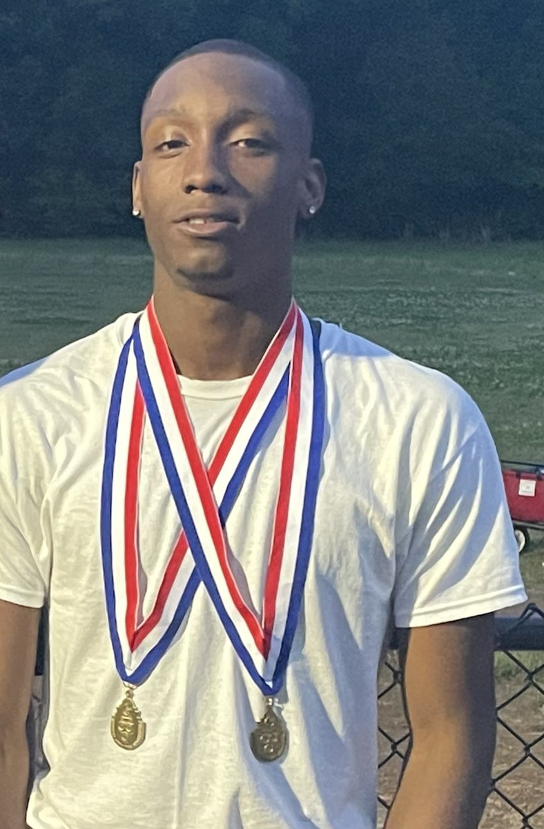 State champion!  KJ Hayes wins the 2a state track Long and Triple Jump!  Go Cougars!!