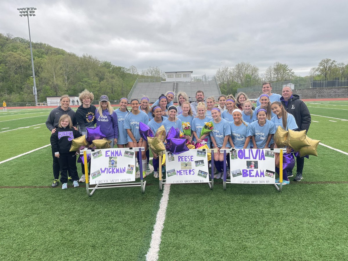 Final: Eureka 3, Oakville 1. Goals: Olivia Beam (2), Blaine Schutte. Assists: Allie Suliman, Schutte and Kori Robinson. Cats win on Senior Night! #BringIT