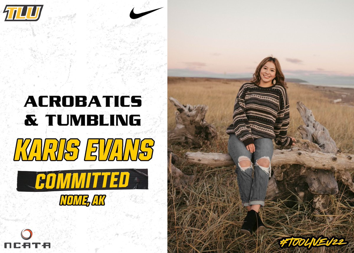 TLUAcroTumb's tweet photo. Please welcome our first signee, Karis Evans! Karis is joining us from Nome, Alaska and has a background in cheerleading. Welcome to the family Karis!! We’re so excited to have you #PupsUp #TooLiveU22 @theNCATA https://t.co/zNwlgMoH34