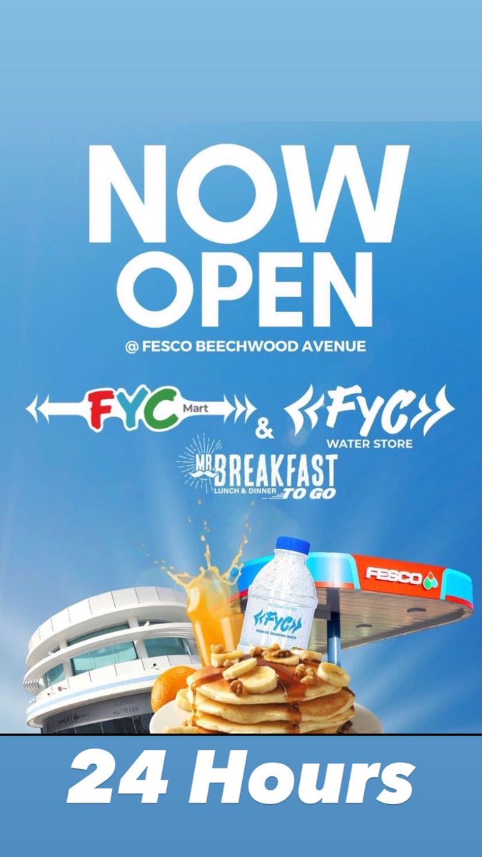 mrbreakfastja's tweet photo. Mr Breakfast To Go Is Now Open 24hrs❗️
 Visit Us Inside Fesco Beechwood FYC Mart Any Time ⏰ For A Meal 🥞 🥓 Any Time Of The Day 🥳 🍚 🌽 https://t.co/dJ9ovhSsPi
