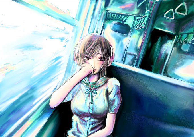 通学電車のtwitterイラスト検索結果