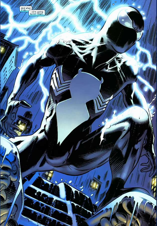 RedOzetta's tweet photo. @OhHeyItsStudent @spideygifs That and change the movie black suit to the original design https://t.co/722cxPy8pp