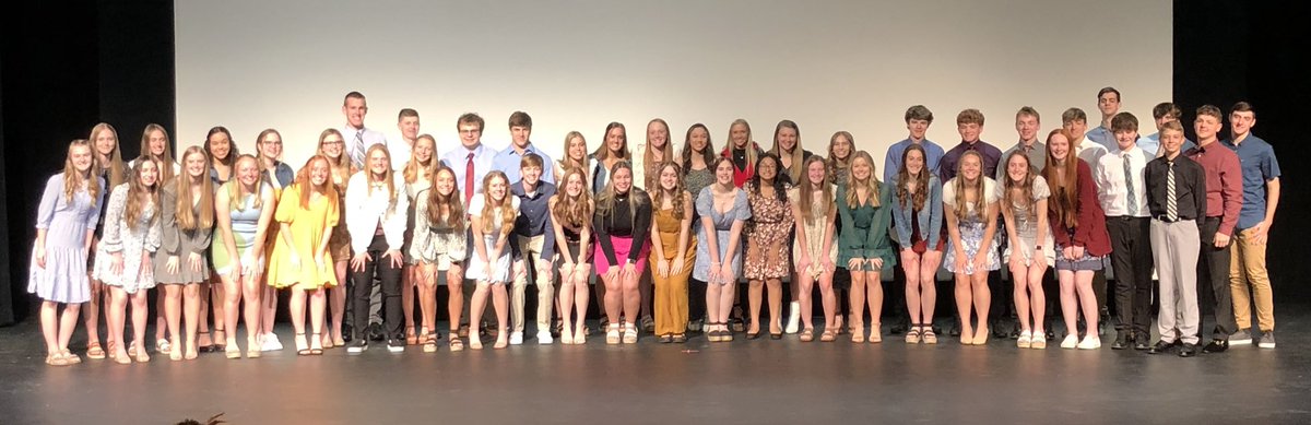 Last night we recognized our current seniors, juniors, and new inductees! Thank you to all who came to our 2022 Induction!