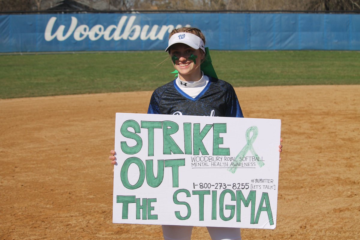 Great cause, great day. 💚 Thank you <a href="/Raptor_Softball/">East Ridge Softball</a> for joining us for a Mental Health Awareness game! #EndTheStigma