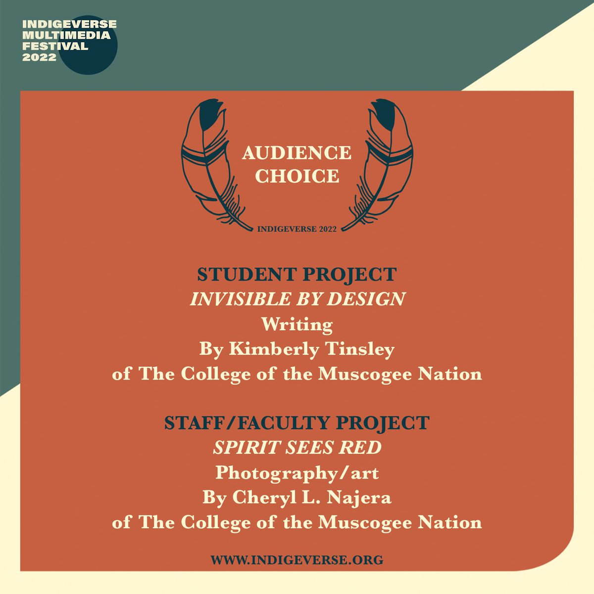 indigeverse's tweet photo. Congratulations to all winners, and everyone who was part of the Indigeverse Official Selection 2022! https://t.co/Rl8rCE36kv