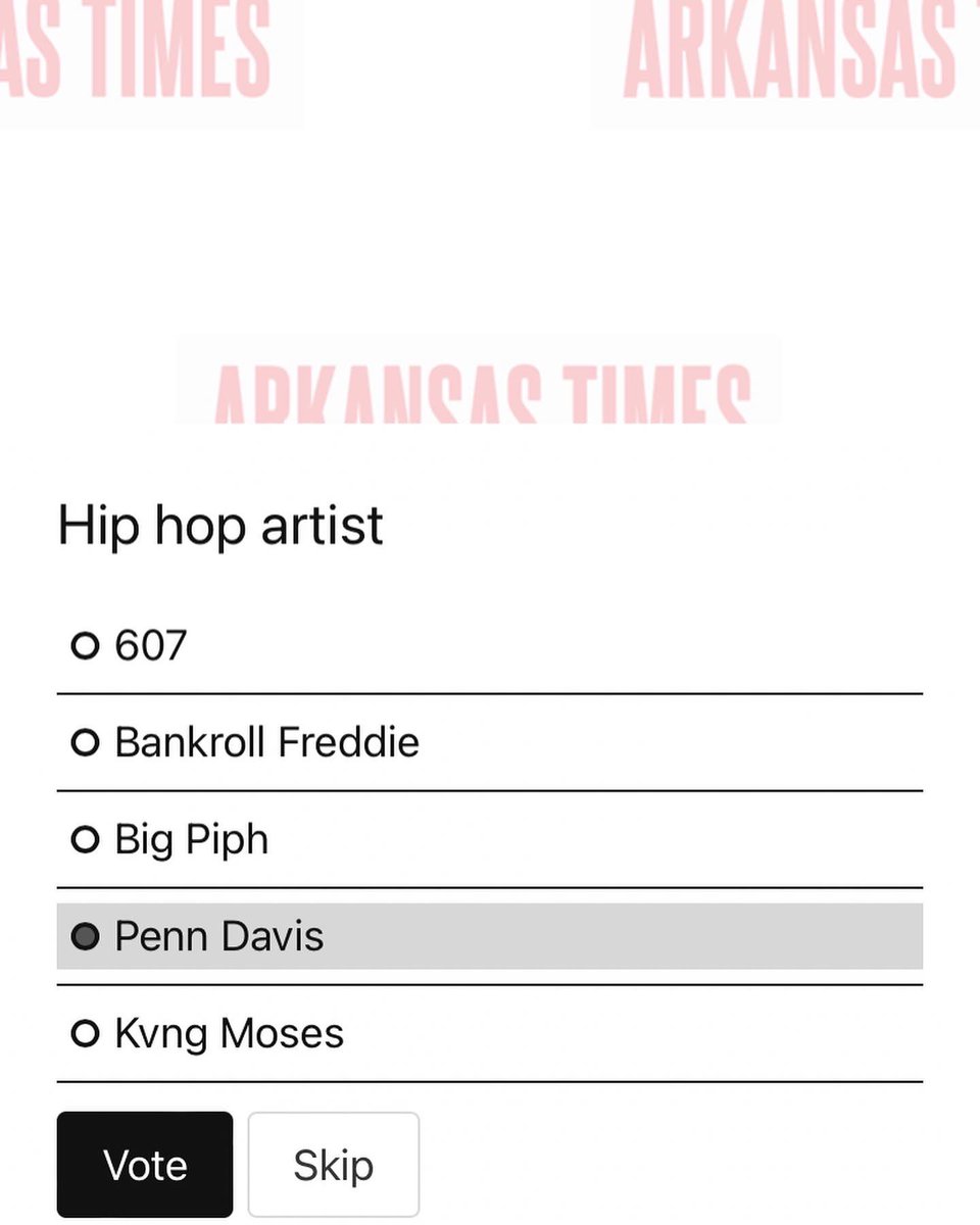 _PennDavis's tweet photo. I woke up this morning and found out that I’m nominated for hip hop artist of the year for the Arkansas Times!!That’s a really cool accomplishment to me😭 it would mean the world if you’d hit the link in my bio and vote for me🇺🇸🤞🏾 https://t.co/QzWbelQVgI