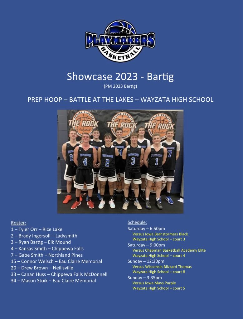 Playmakers 2023 - Bartig tweet media