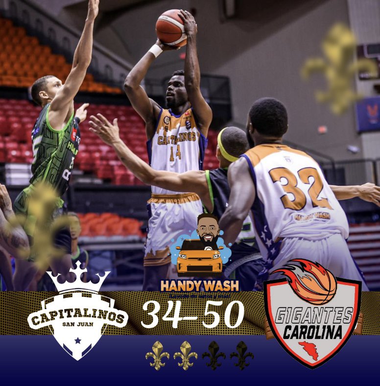Marcador culmina en ventaja para los Gigantes en la primera mitad. 🔥⚒

¡Atento a nuestras redes sociales para actualizaciones!🏀💯

<a href="/SJCiudadCapital/">San Juan, Ciudad Capital</a> 
#TeamCapitalinos⚜️