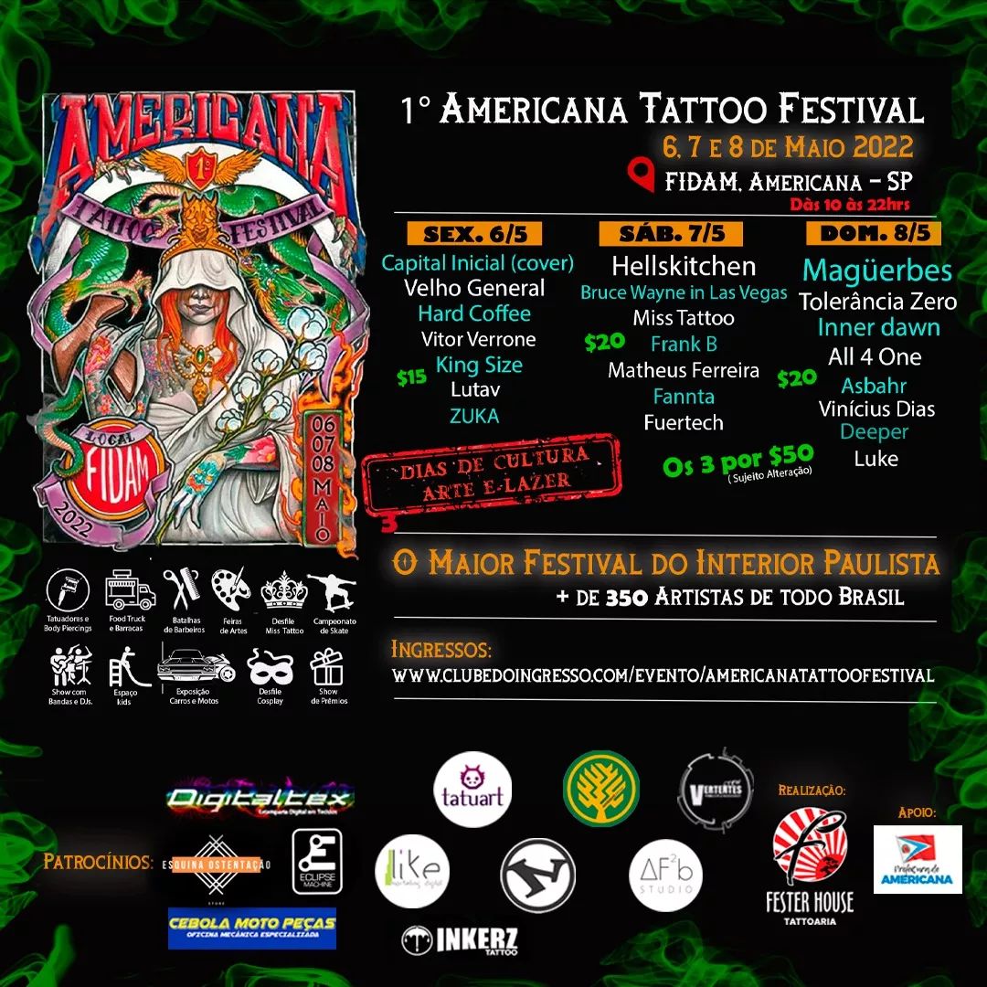 maquinaprofanaf's tweet photo. #MaquinaProfanaFest: HELLSKITCHEN - ‘Americana Tattoo Festival’ acontece neste fim de semana
Inscreva-se No #Blog, Compartilhe. Apoie o #Underground 👇🎧🤘
https://t.co/FShHmCKkMM
#HellsKitchen #Tattoo #TattooFestival #Show #Festival #Evento #AmericanaTattooFestival https://t.co/DaNBwXDde8