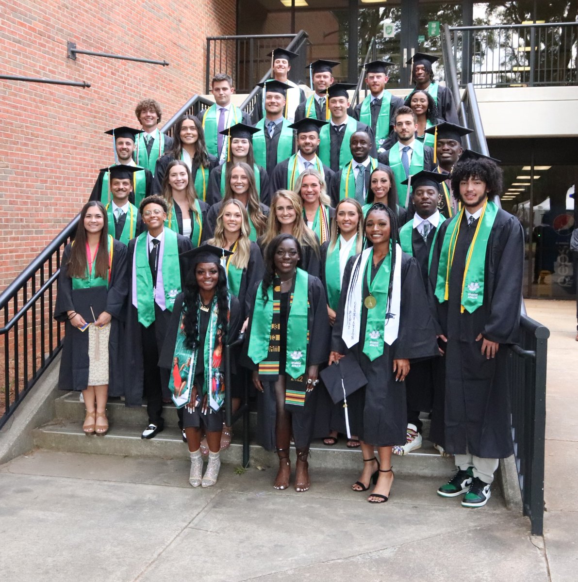 Congratulations, Spartans!
A few of our newest <a href="/UpstateAlumni/">USC Upstate Alumni</a>, and familiar faces as student-athletes, gathered prior to tonight's Commencement Exercises. We're so proud of you and ALL <a href="/USCUpstate/">USC Upstate</a> grads!
Forever LEADERS of the #SpartanArmy ⚔️🎓