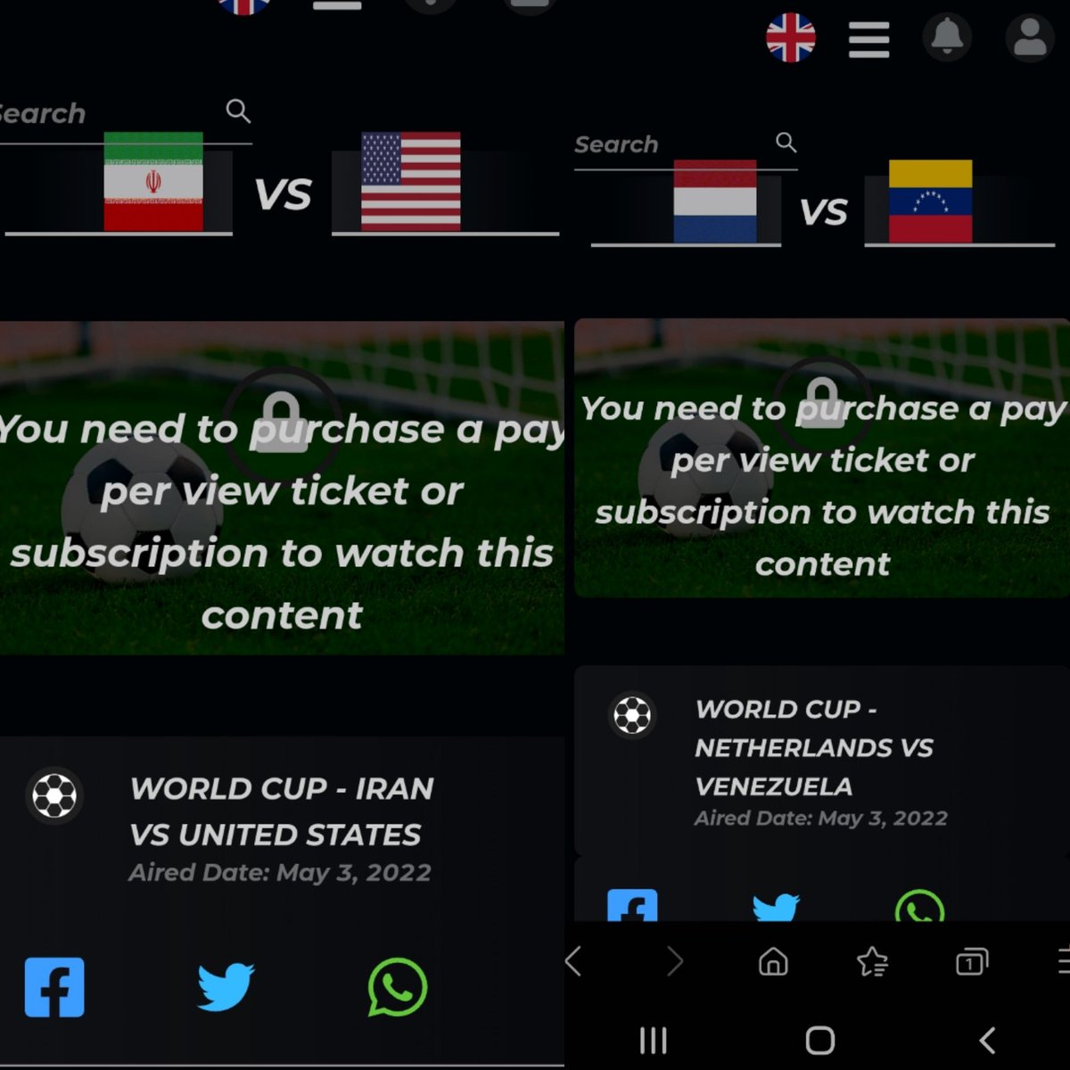 TemocFloress's tweet photo. @ifcpf why are some games free to watch &amp; others show we have to pay a subscription fee??? https://t.co/otMk3xpsyj