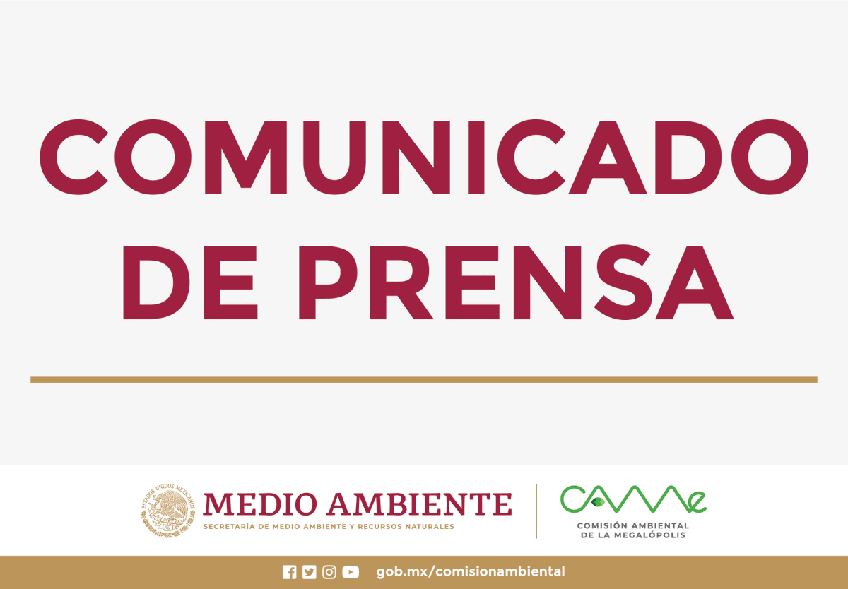 CAMegalopolis's tweet photo. 📄#ComunicadoCAMe 
Continúa la Fase I de contingencia ambiental atmosférica por ozono en la Zona Metropolitana del Valle de México (ZMVM). 
👉Más información en https://t.co/qpExYrwauj
Consulta la calidad del aire en https://t.co/Xgdyh1jsQc
#CuidaTuSalud https://t.co/nGF2P1HFaQ