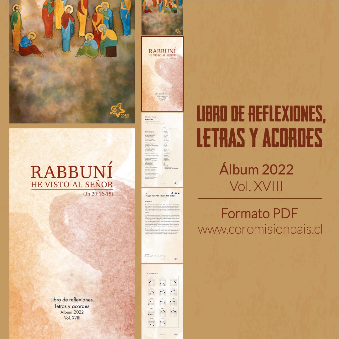 coromisionpais's tweet photo. ¡Descarga el libro de Reflexiones, Letras y Acordes de nuestro nuevo álbum! Escucha “Rabbuní (Jn 20,16-18)” con las reflexiones y letras de cada canción para tener una experiencia de oración con el significado de cada una 📖🎼❤️‍🔥 @pastoraluc @ucatolica 

https://t.co/3PspFTIQai https://t.co/9tnFxHpEGG