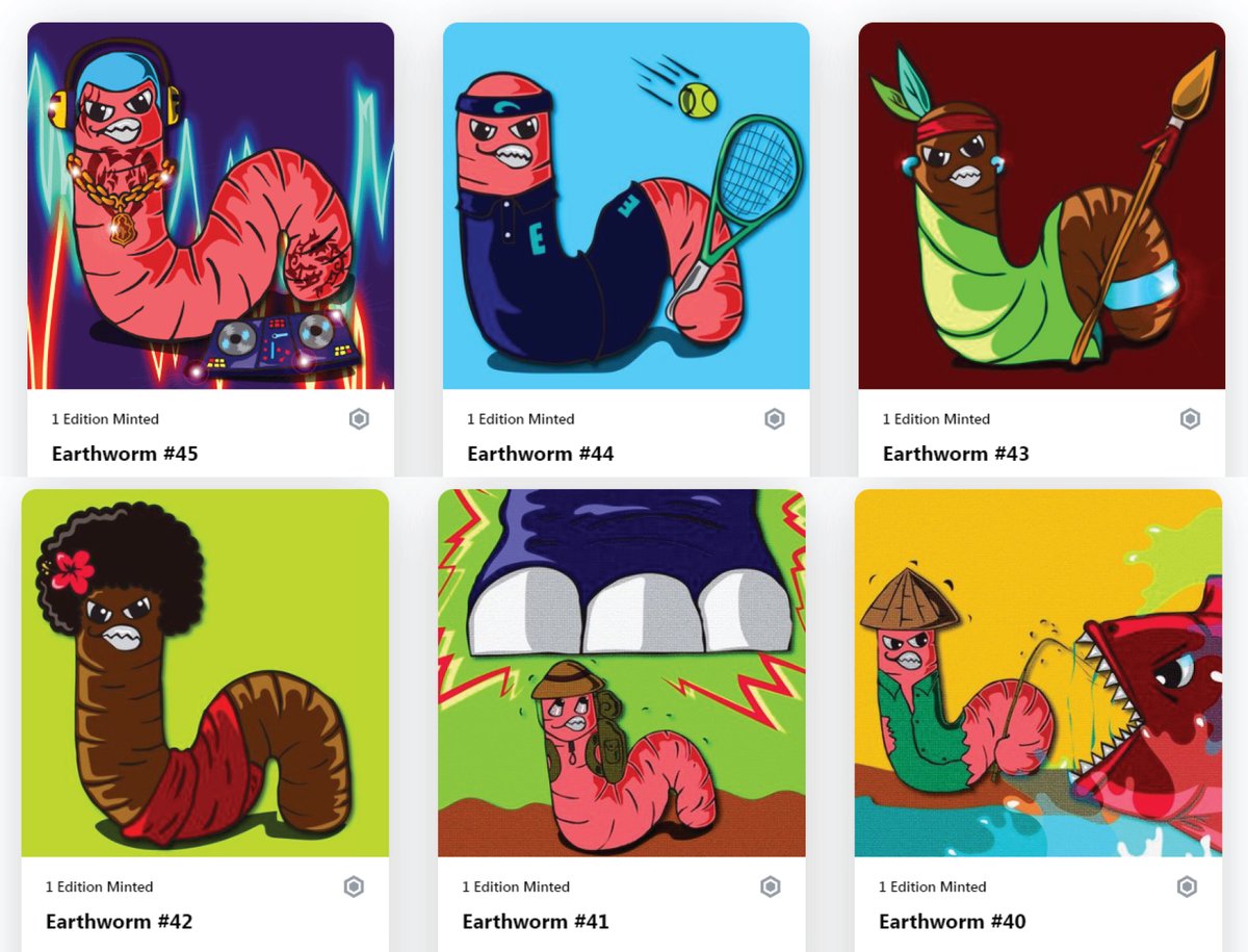 🪱New Drop Misbehave Earthworm🪱
One day I went into the garden to water my crops. I met a lot of bad earthworms...
1/1
⬇️
crypto.com/nft/collection…
#NFTThailand #Cryptocom #NFT