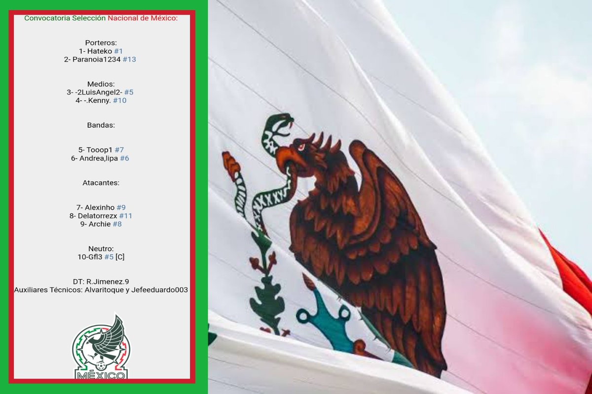 #Notipost 
Hay convocatoria para la Selección SUB-20, Está es la lista de convocados por el entrenador Jimenez, mucho éxito en la copa del mundo AIC U20 2022

#incondicionales