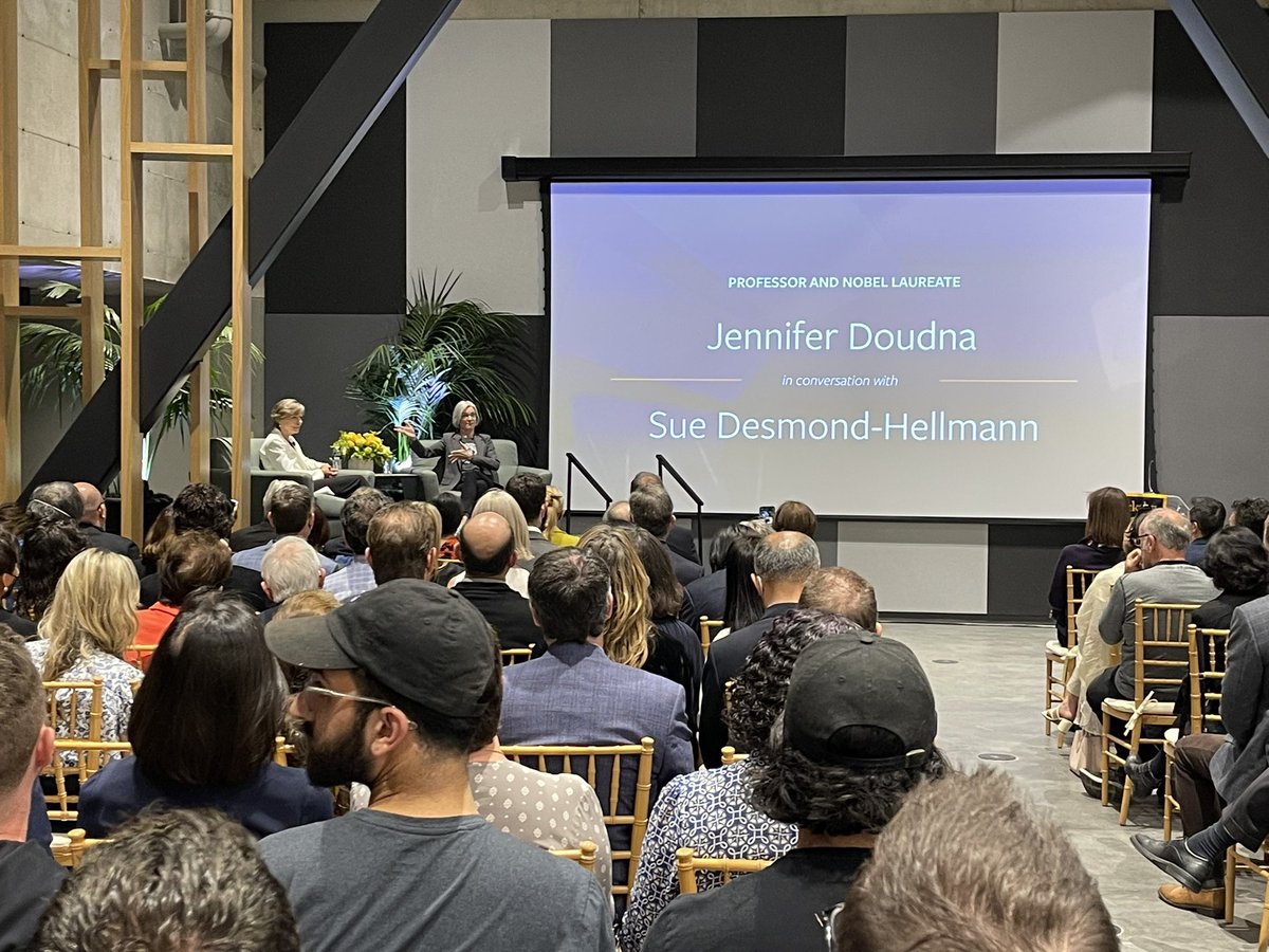 prmansf's tweet photo. Attending Bakar @BioEnginuityHub opening celebration in Berkeley, hearing from Jennifer Doudna and sue Desmond-Hellmann - giants in #biotech #innovation https://t.co/kL7Anrlr2q