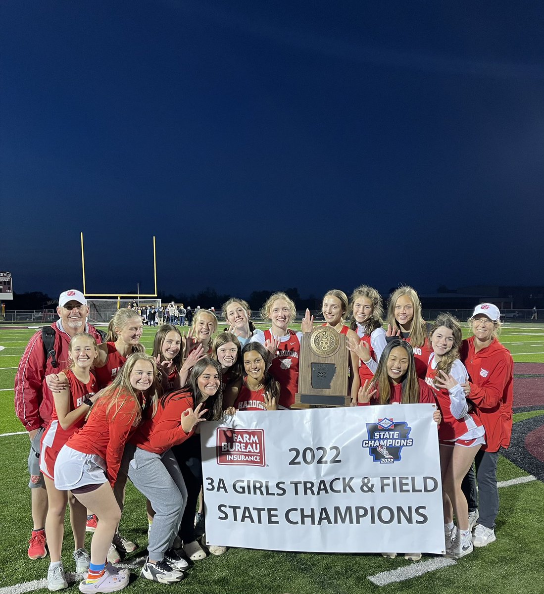 Girls Track wins the 3A State Championship for the 3rd straight year!
