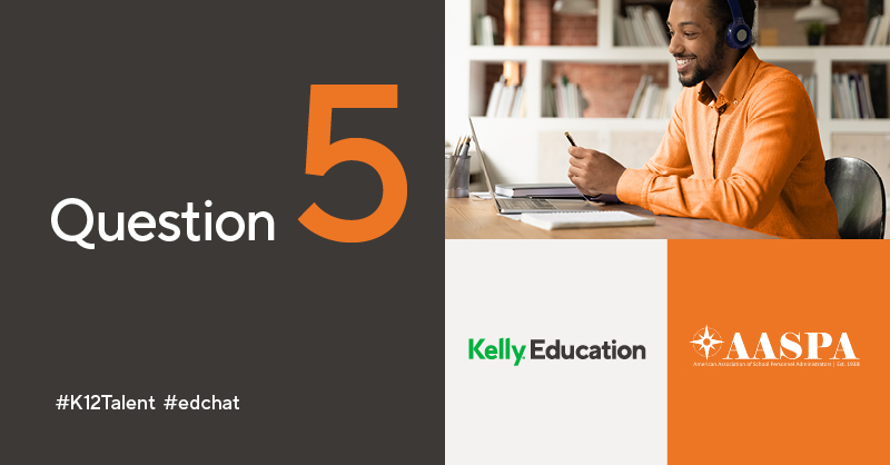 kellyeducation's tweet photo. Q5: Staffing shortages present new problems for providing onsite training for educators while also offering new opportunities to use innovative solutions for professional development (PD). 

How is your district using technology to improve PD? 

#K12Talent #edchat @_AASPA_ https://t.co/KiYVhNgFfl