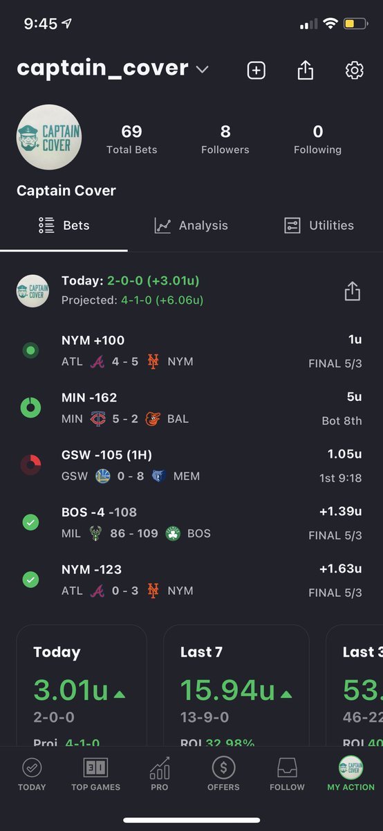 CaptainCover_'s tweet image. I love my job. All picks are free which is the crazy thing