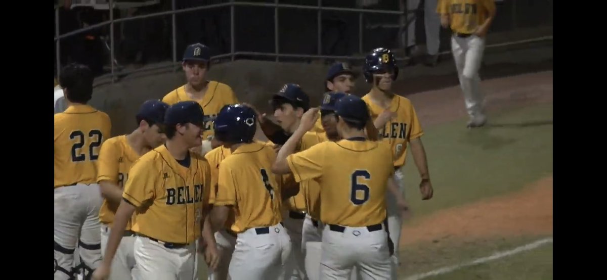 Wolverines roll into District Championship with a 15-0 win over South Miami. Belen now takes on Pines Charter Wednesday at 6pm for the title.

Fuentes - 2IP; 5Ks; 
DeGoti - 2 for 2; 2R; 2RBI; 
Cruz - 2 for 2: 2R; RBI; 
Huembes - 2 for 3; 2R; 3RBI
Echevarria - 1 for 2; 3 RBIs