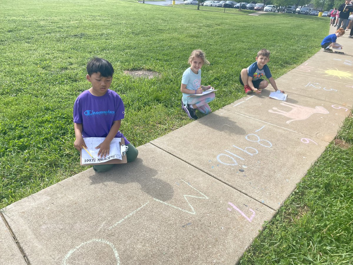 We had fun playing “Sidewalk Scoot” to review some of the things we have learned this year in kindergarten.  Can’t believe there are only 11 days left! <a href="/JresRockets/">JRES</a>