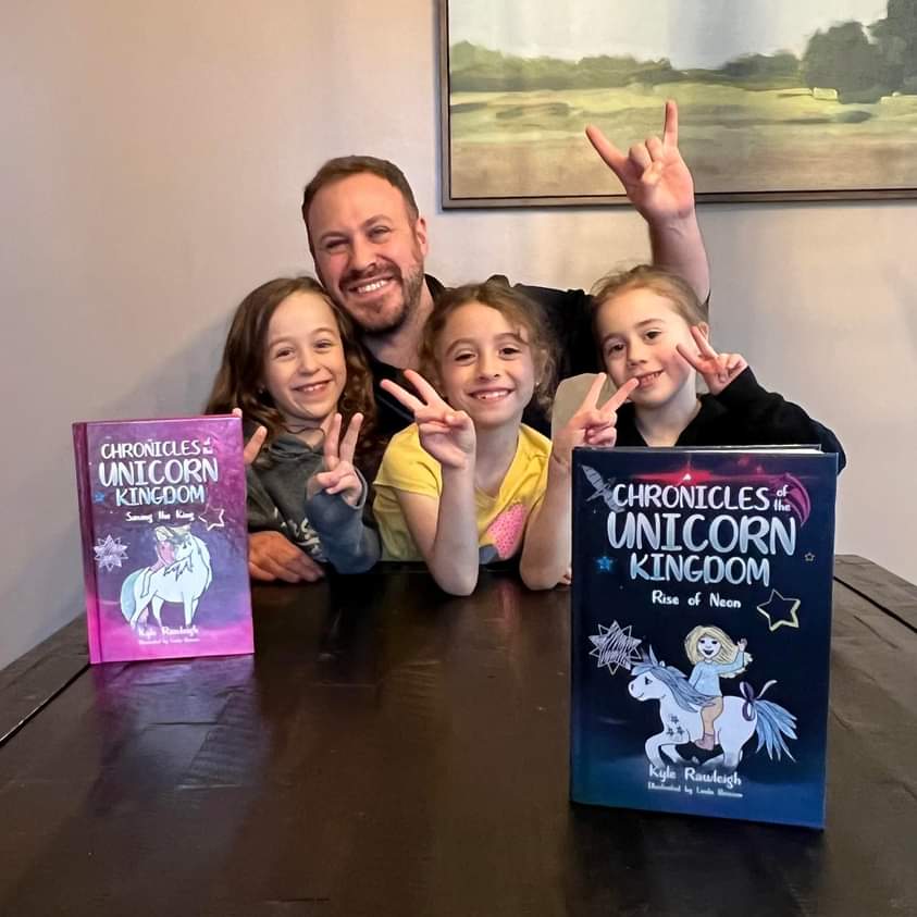 Our family bedtime story is officially a chapter book series! 

#chroniclesoftheunicornkingdom #reading #writing #bedtimestories #bookseries #mglit #family #storytime #prouddad
