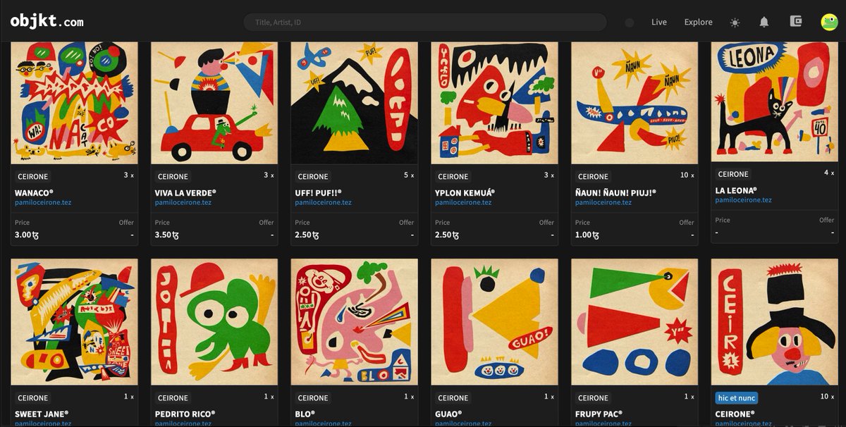 nefetesudaca's tweet photo. :) hey, you already checked my collection ''CEIRONE'' on @objktcom? I invite you to see my illustrations, I'm Pamilo Ceirone, an artist from Argentina <3

🌞: https://t.co/GAXtq1ZsOS

#CleanNFT #Tezos $XTZ #TezosArt #CEIRONE https://t.co/XblSMqO6TK