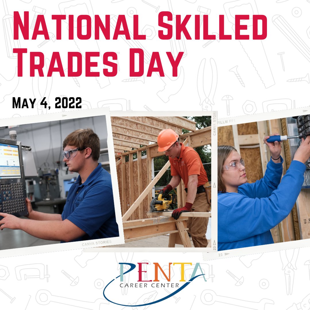 Today is #NationalSkilledTradesDay! 🛠️ At Penta, we are proud to offer many programs which provide students work-based learning to gain skills and credentials necessary to be #SuccessReady in an ever-changing world!