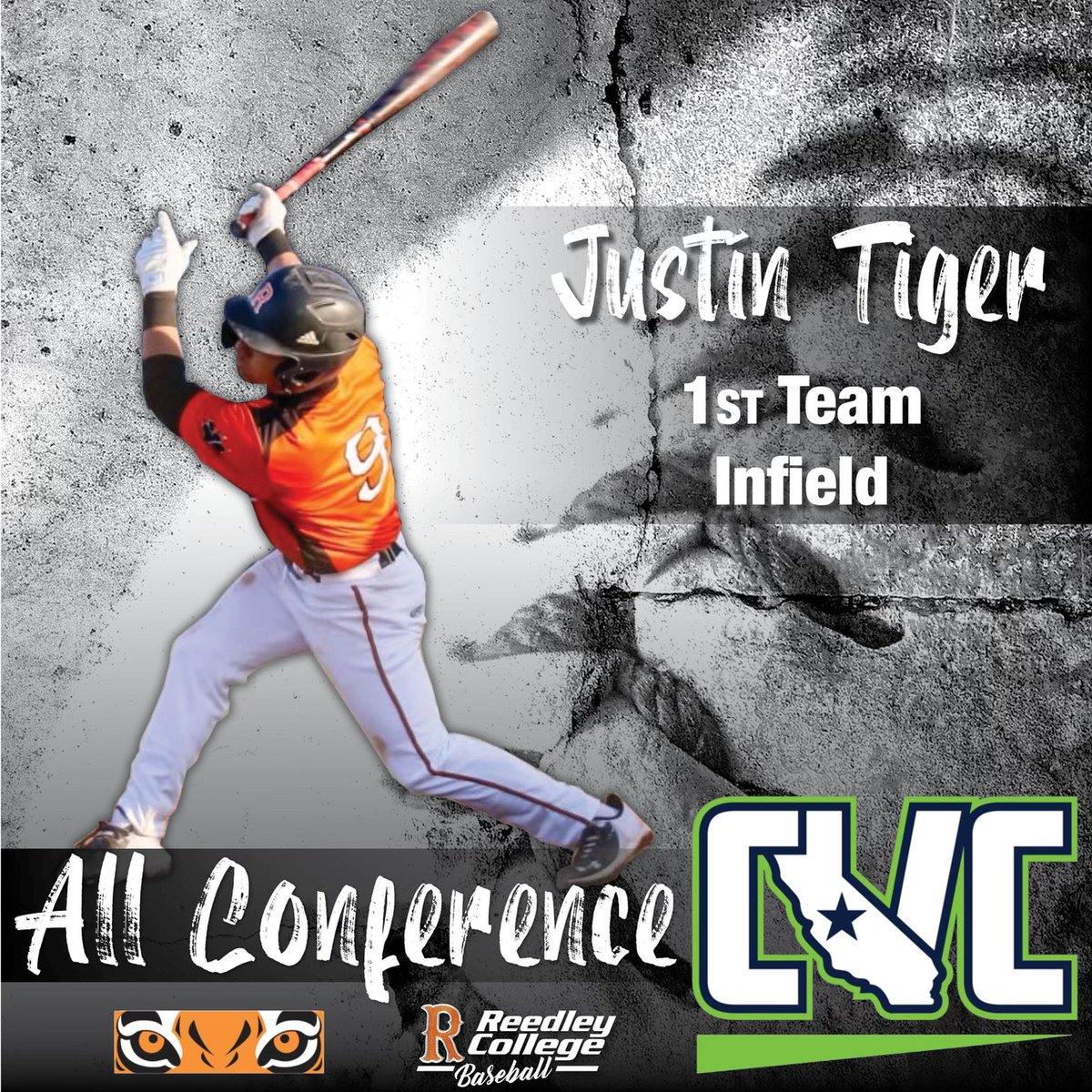 RCBTigers's tweet photo. Congratulations to sophomore Justin Tiger for earning 1st Team All Conference as an infielder. https://t.co/K60FpSuCNe
