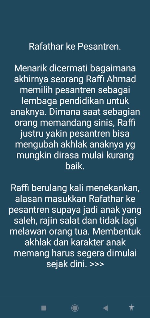riyadhnur_'s tweet photo. Rafathar ke Pesantren. https://t.co/7SVyvUXtus