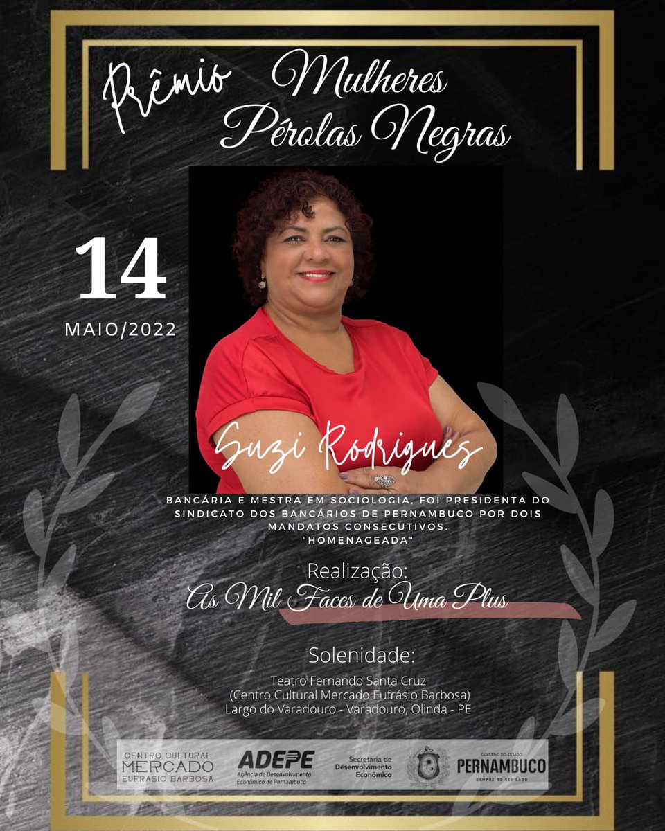 Suzirodriguespe's tweet photo. Premio Mulheres Perolas Negras
#plussizegirls
#negra
#mulheresnegrasnopoder https://t.co/vv3iAiX5b0