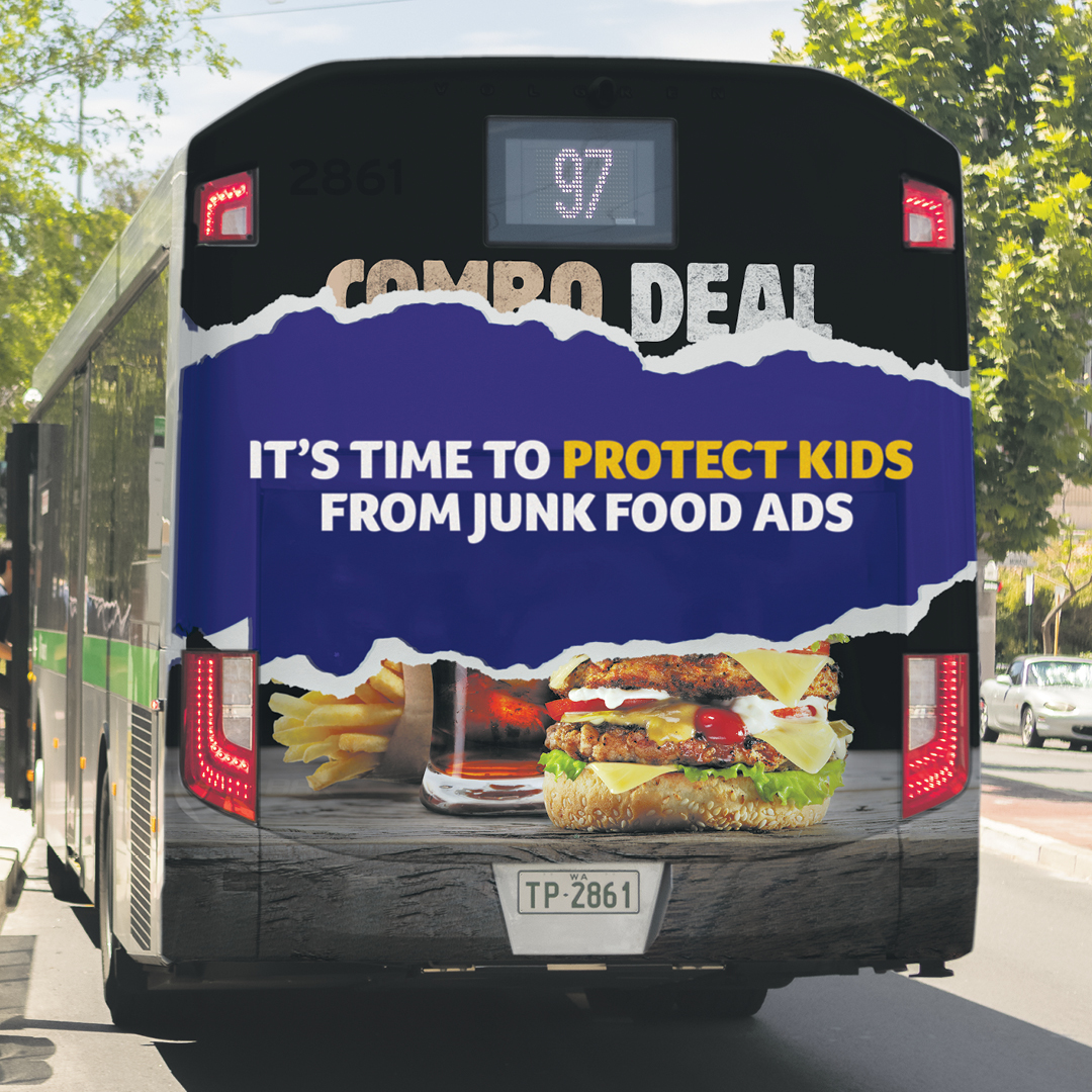 ObesityPolicyWA's tweet photo. Junk food advertising on Government property is not OK. @CancerCouncilWA &amp; partners are calling for the immediate removal of junk food advertising on Government property. Read more about this proven policy that doesn't decrease Government profit here 👉https://t.co/kuIRmb13xQ https://t.co/OGZ2o9yO8M