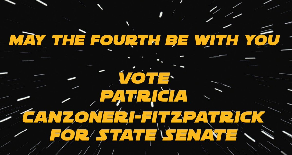 The imperial one party rule has plagued New Yorkers with failed bail reform, high taxes, and violating the constitution. It’s time to bring balance to the Senate and restore a Republic(an).  #StarWarsDay #maythe4thbewithyou #maytheforcebewithyou #maythe4th