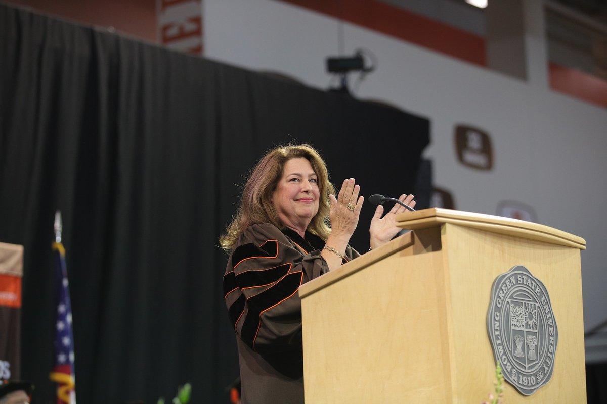 bgsu's tweet photo. “You will never regret apologizing without qualification. No buts about it. You will make mistakes…own them. Humility is not meekness, humility is not weakness, it is the deepest root of integrity.” - The Honorable Judith D. Pryor '85, BGSU Commencement speaker, @JDZP https://t.co/nhfRDm3nNg