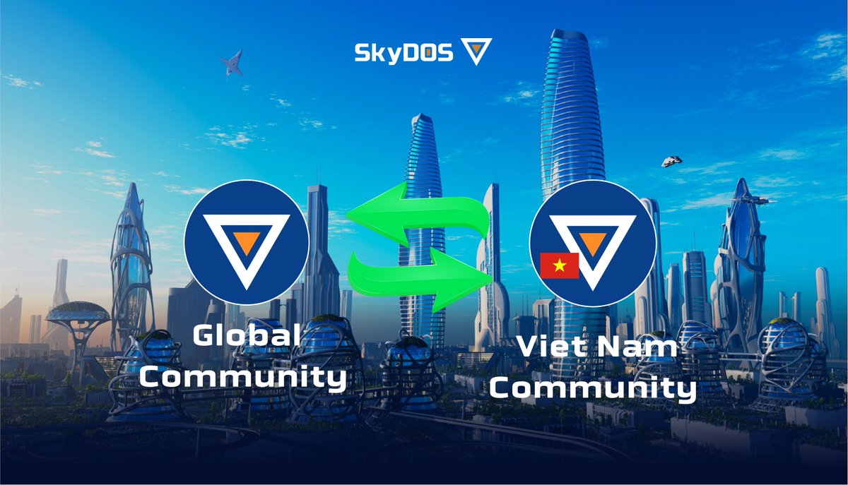 skyDOS_Official's tweet photo. 👋👋👋Hello SkyDOS community! Team SkyDOS has set up a Telegram group for the user community in Vietnam. The SkyDOS team is available to answer any questions.

👉Link to join SkyDOS Việt Nam: https://t.co/3Gz5Y7sWgo
👉Link to join SkyDOS Global: https://t.co/Auq1F92cyG https://t.co/z1eCucK9Ac